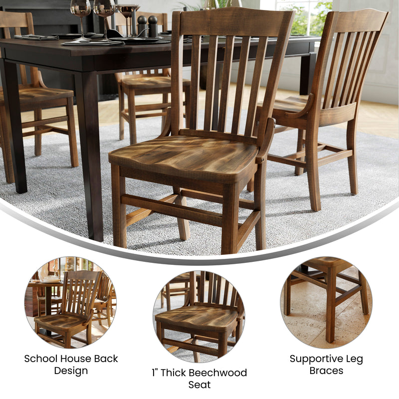 AQ Copper Wood Dining Chair