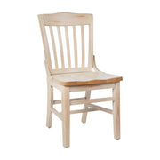 AQ White Wood Dining Chair