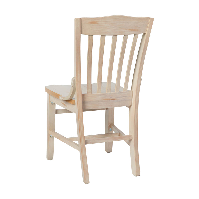 AQ White Wood Dining Chair