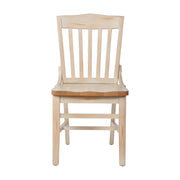 AQ White Wood Dining Chair