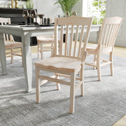 AQ White Wood Dining Chair