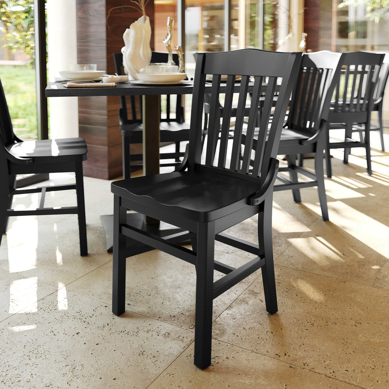 Black Wood Dining Chair