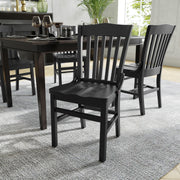 Black Wood Dining Chair