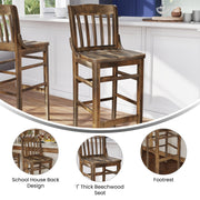 AQ Copper Wood Stool