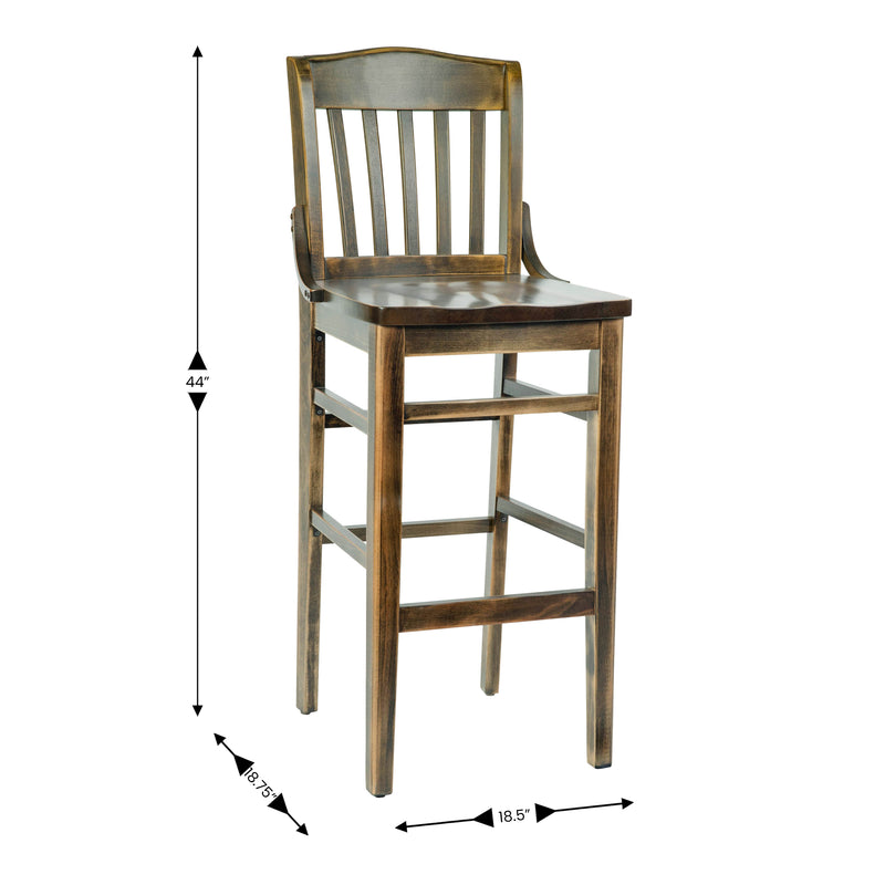 AQ Copper Wood Stool