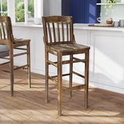 AQ Copper Wood Stool
