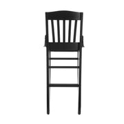 Black Wood Stool