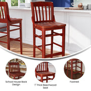 Mahogany Wood Stool