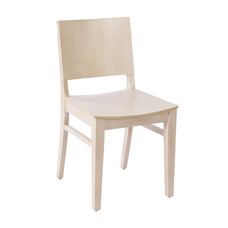 Commercial Ant Wht Wood Chair