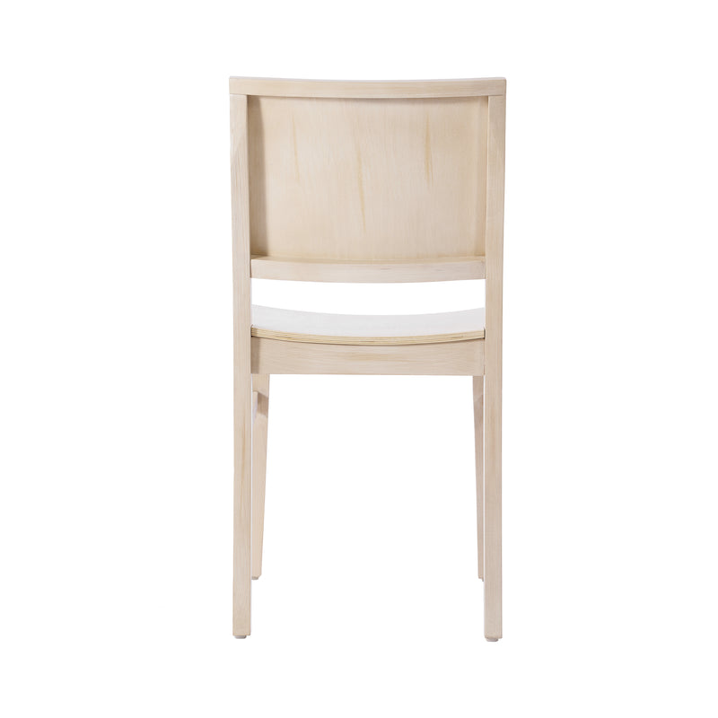 Commercial Ant Wht Wood Chair