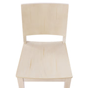 Commercial Ant Wht Wood Chair