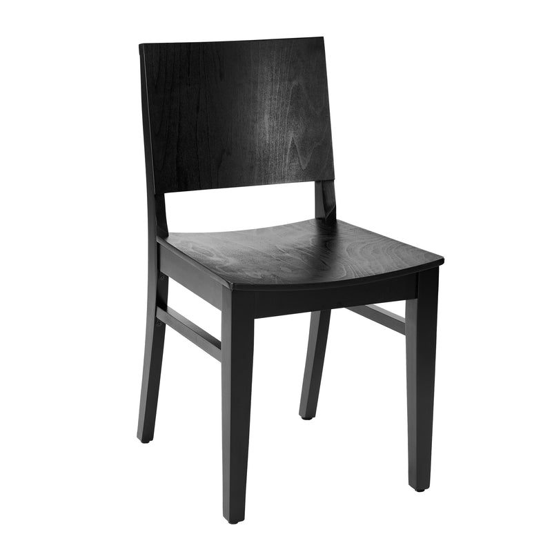 Commercial Black Wood Chair
