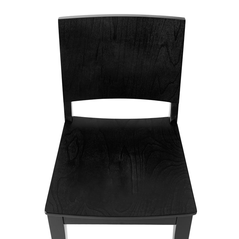 Commercial Black Wood Chair