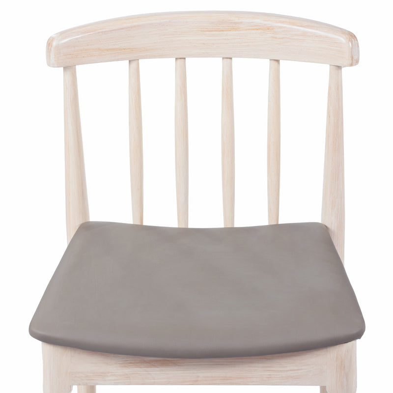 WH/BGE Vinyl Seat Dining Chair