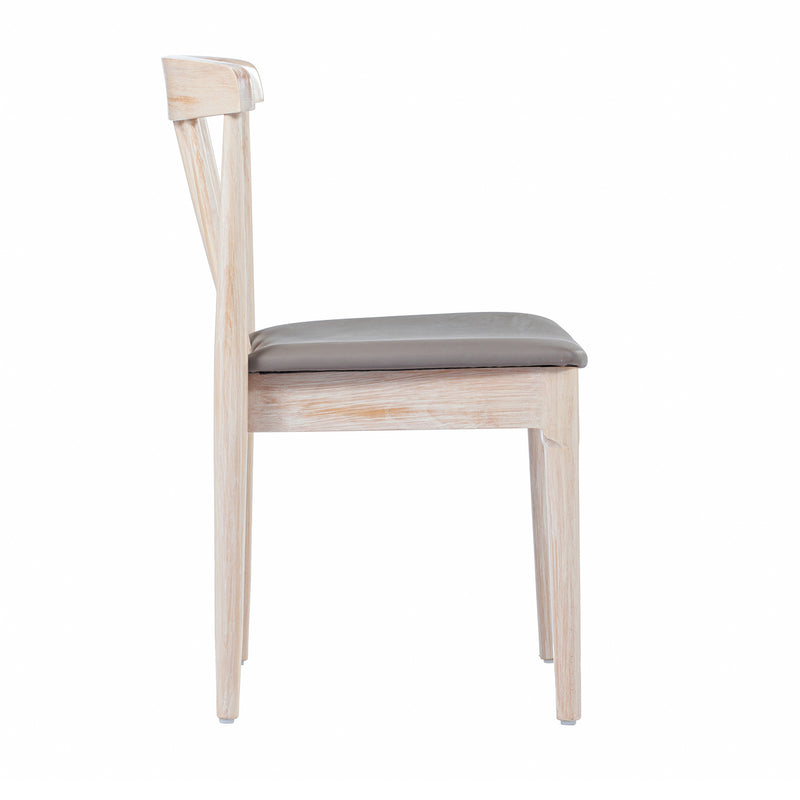 WH/BGE Vinyl Seat Dining Chair