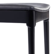 BK/BK Vinyl Seat Dining Chair