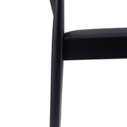 BK/BK Vinyl Seat Dining Chair