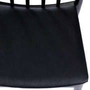 BK/BK Vinyl Seat Dining Chair