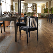 BK/BK Vinyl Seat Dining Chair