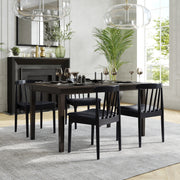 BK/BK Vinyl Seat Dining Chair