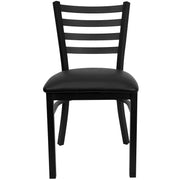 Black Ladder Chair-Black Seat