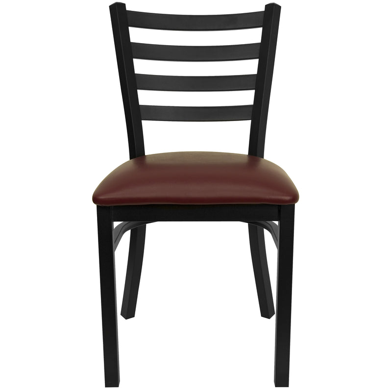 Black Ladder Chair-Burg Seat