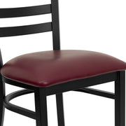 Black Ladder Chair-Burg Seat