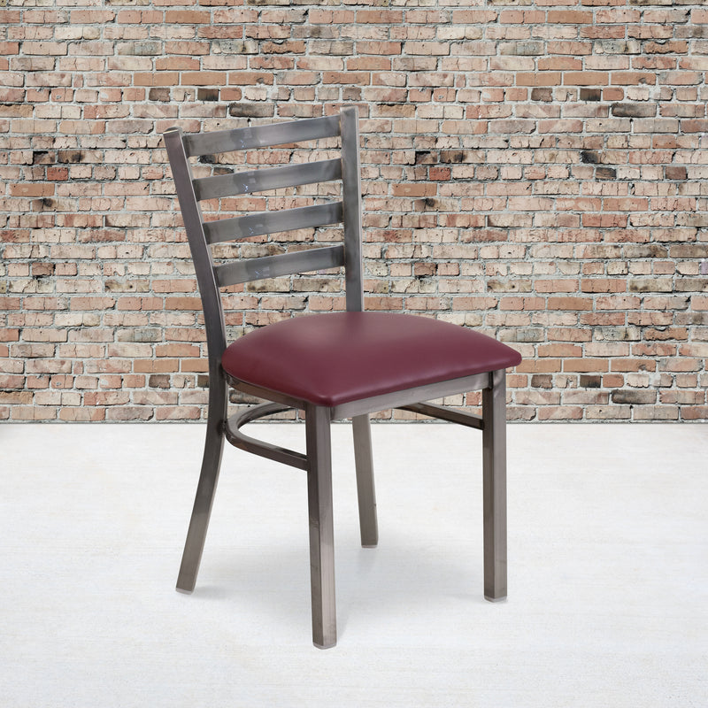 Clear Ladder Chair-Burg Seat