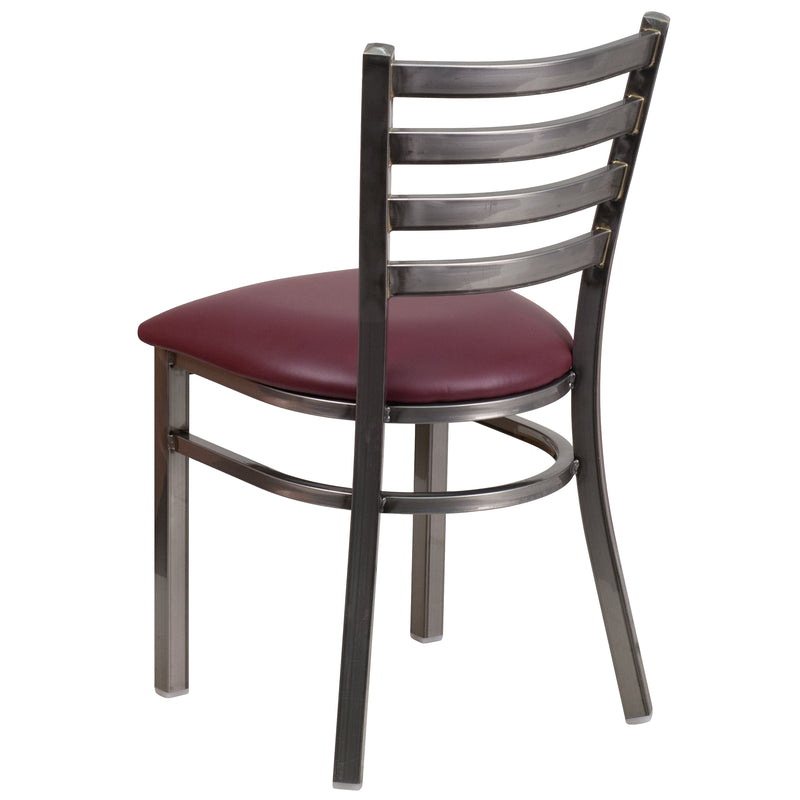 Clear Ladder Chair-Burg Seat