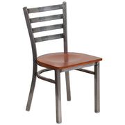 Clear Ladder Chair-Cherry Seat