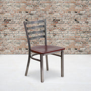 Clear Ladder Chair-Mah Seat