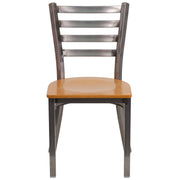 Clear Ladder Chair-Nat Seat