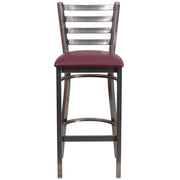 Clear Ladder Stool-Burg Seat