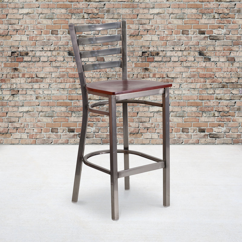 Clear Ladder Stool-Mah Seat