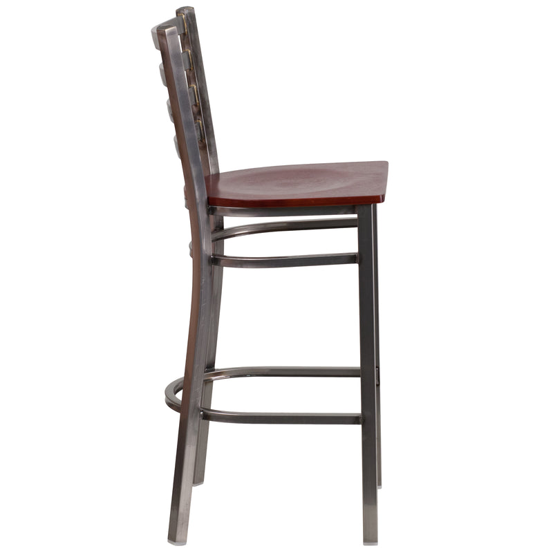 Clear Ladder Stool-Mah Seat