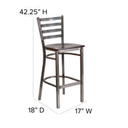 Clear Ladder Stool-Wal Seat