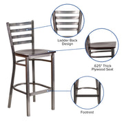 Clear Ladder Stool-Wal Seat