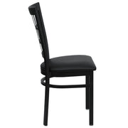 Black Window Chair-Black Seat