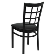Black Window Chair-Black Seat