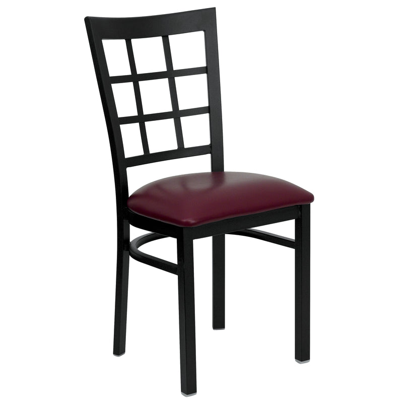 Black Window Chair-Burg Seat