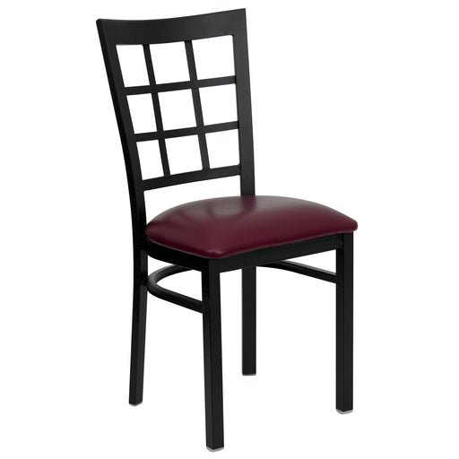 Black Window Chair-Burg Seat