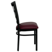 Black Window Chair-Burg Seat