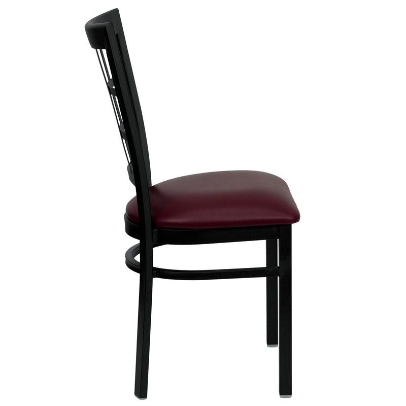 Black Window Chair-Burg Seat