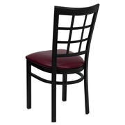 Black Window Chair-Burg Seat