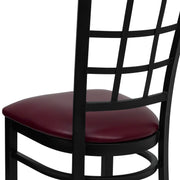 Black Window Chair-Burg Seat