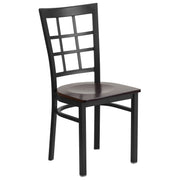 Black Window Chair-Wal Seat