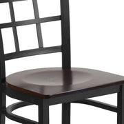 Black Window Chair-Wal Seat