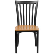 Black School Chair-Nat Seat