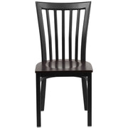 Black School Chair-Wal Seat