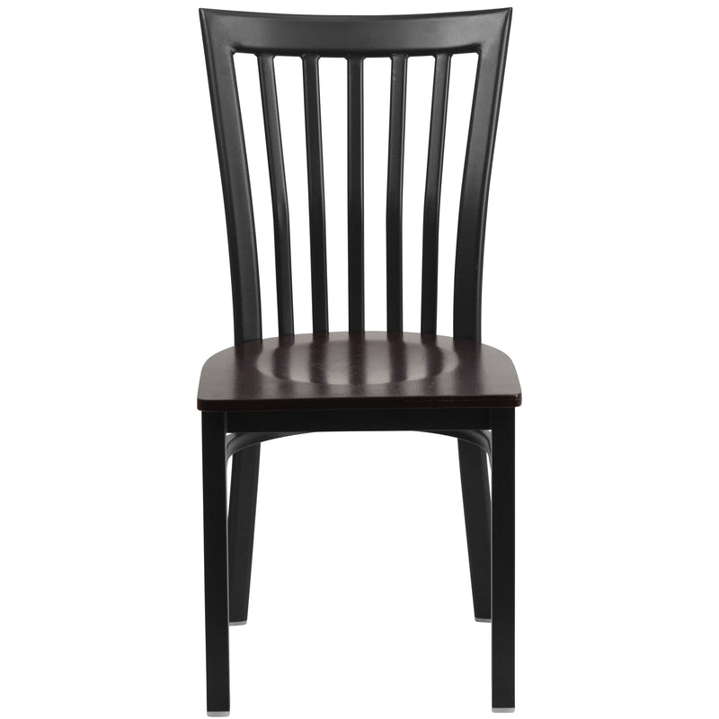 Black School Chair-Wal Seat